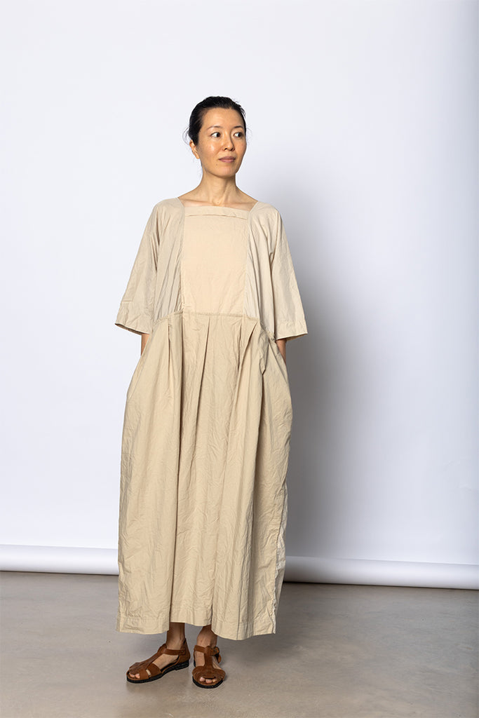 Abito Dress Colletto Ptc Lavato - Natural