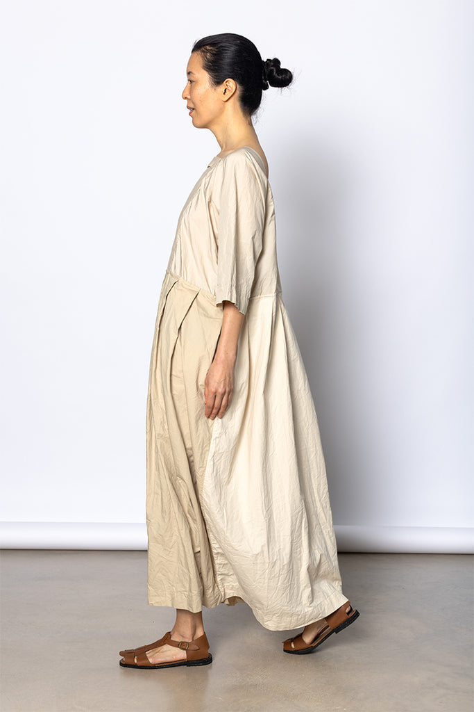 Abito Dress Colletto Ptc Lavato - Natural