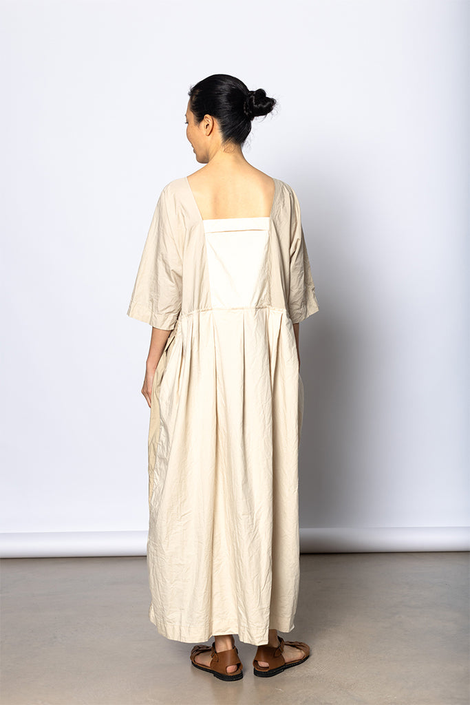 Abito Dress Colletto Ptc Lavato - Natural