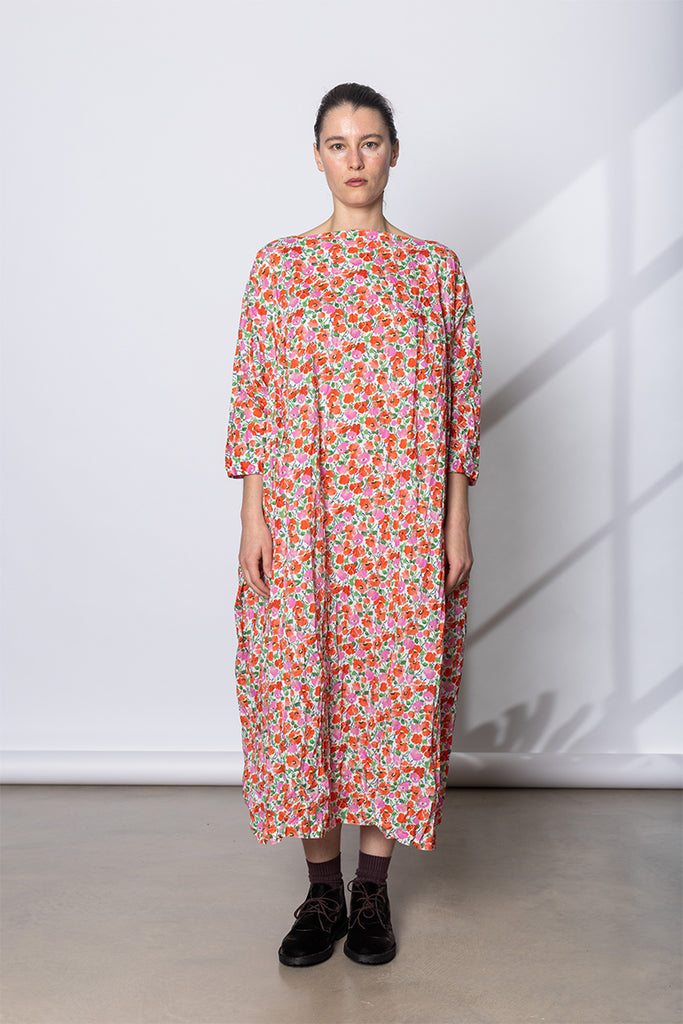 Abito Dress Newpride Lungo Lavato - Fiori Rosa B