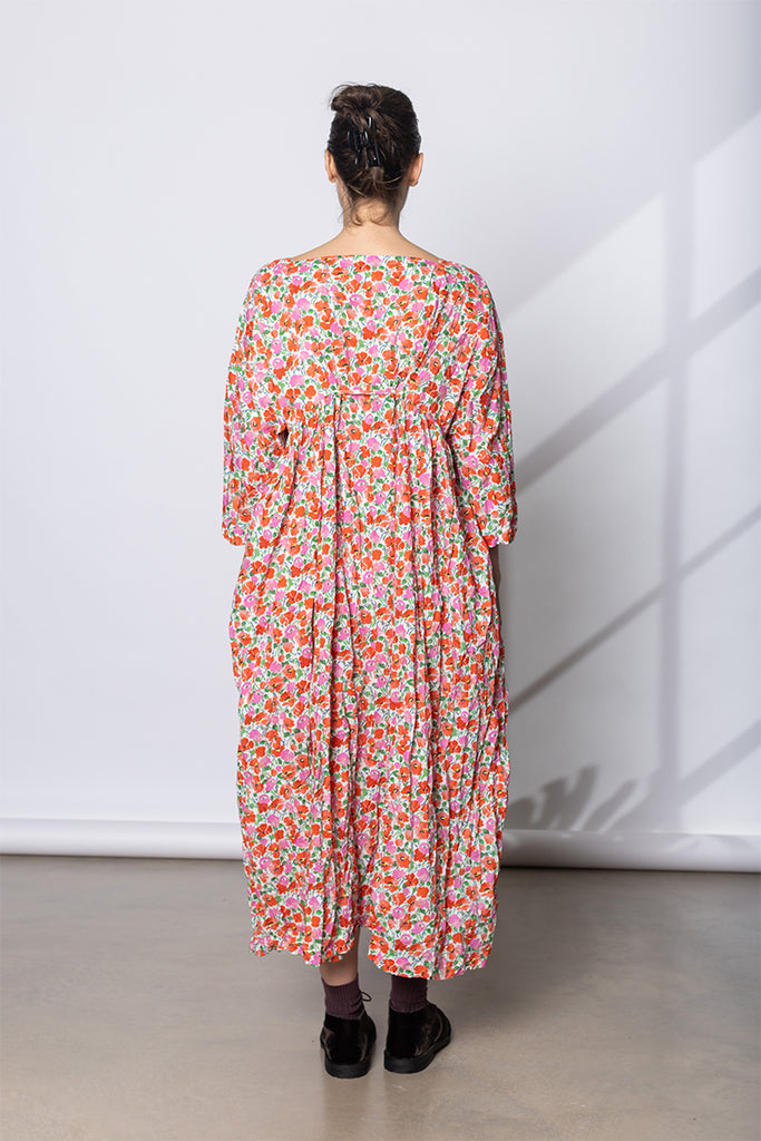 Abito Dress Newpride Lungo Lavato - Fiori Rosa B