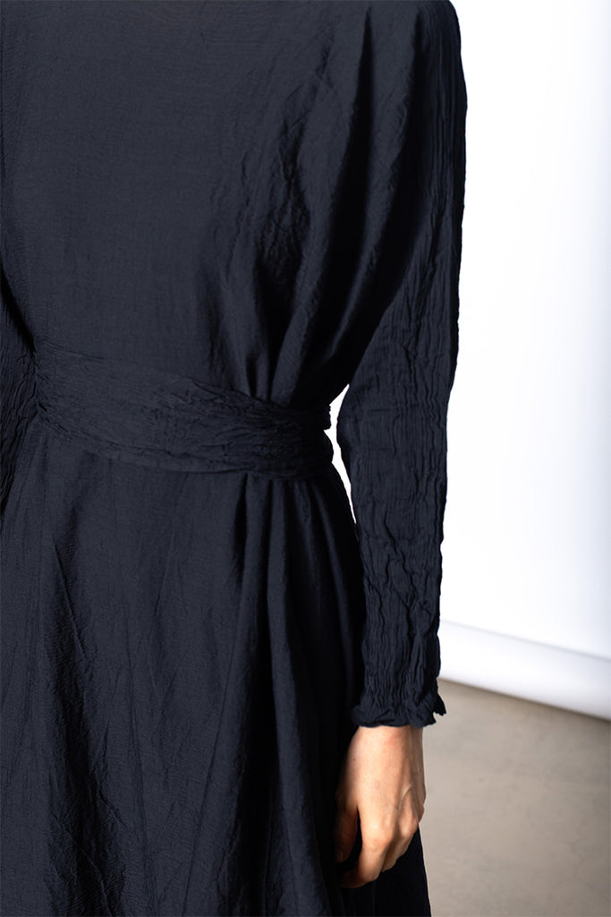 Abito Dress Spicchi Taglio Lavato - Black