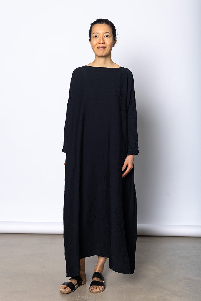 Abito Dress Spicchi Taglio Lavato - Black