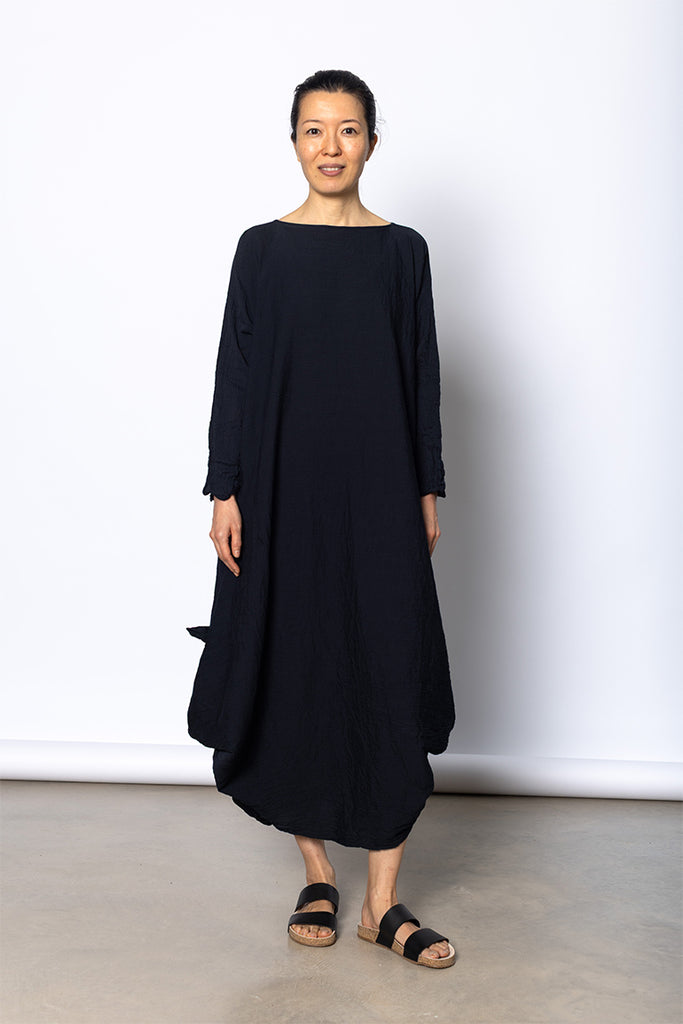 Abito Dress Spicchi Taglio Lavato - Black