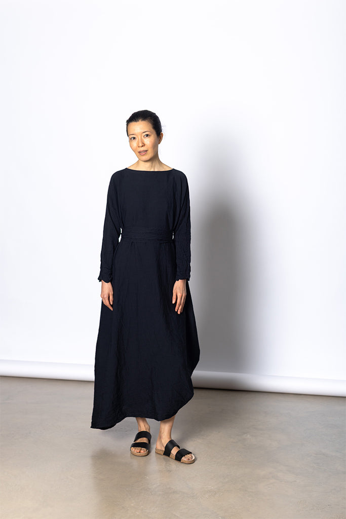 Abito Dress Spicchi Taglio Lavato - Black