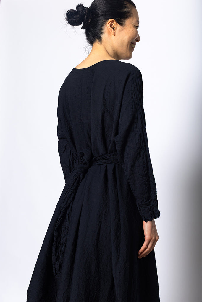 Abito Dress Spicchi Taglio Lavato - Black