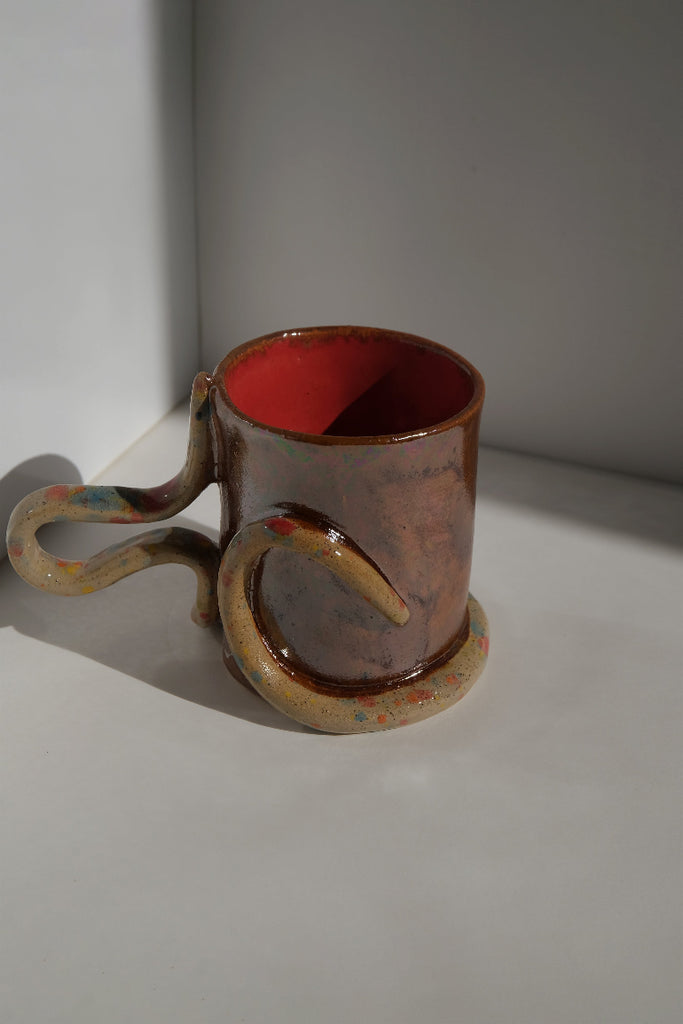 Snake Cup - Copper/Red/Confetti