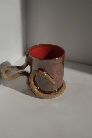 Snake Cup - Copper/Red/Confetti