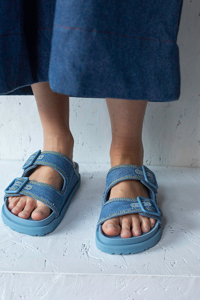 Denim birkenstock sale