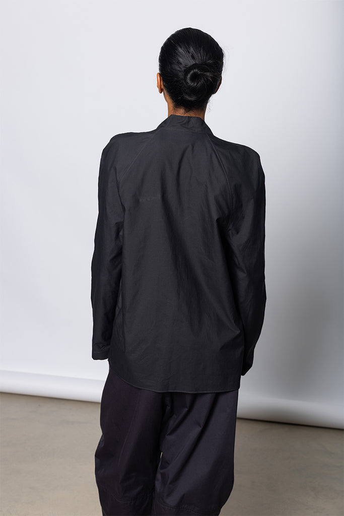 Ascot Blouse - Squid Ink