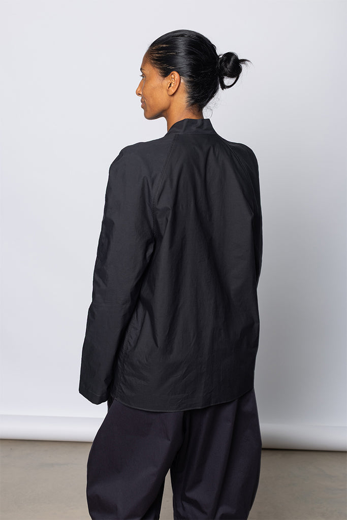 Ascot Blouse - Squid Ink