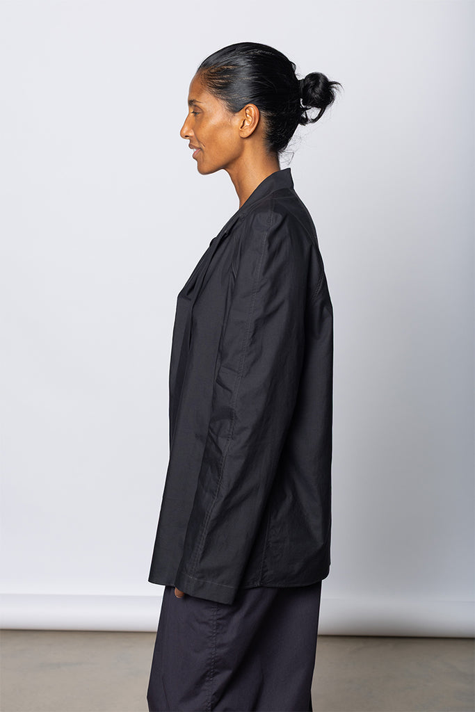 Ascot Blouse - Squid Ink