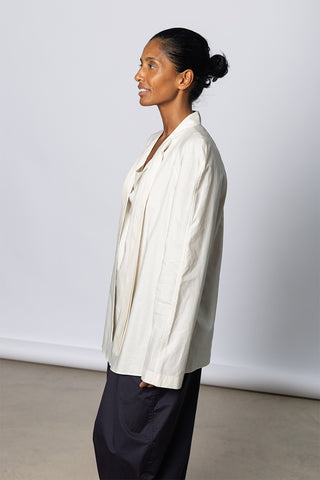 Ascot Blouse - Light Cream