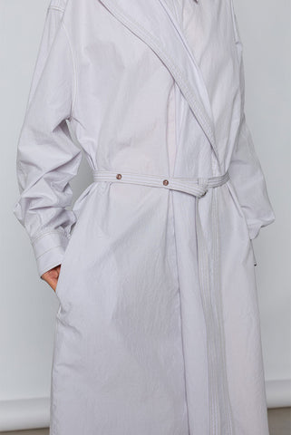 Asymmetrical Shirt Dress - Misty Lilac