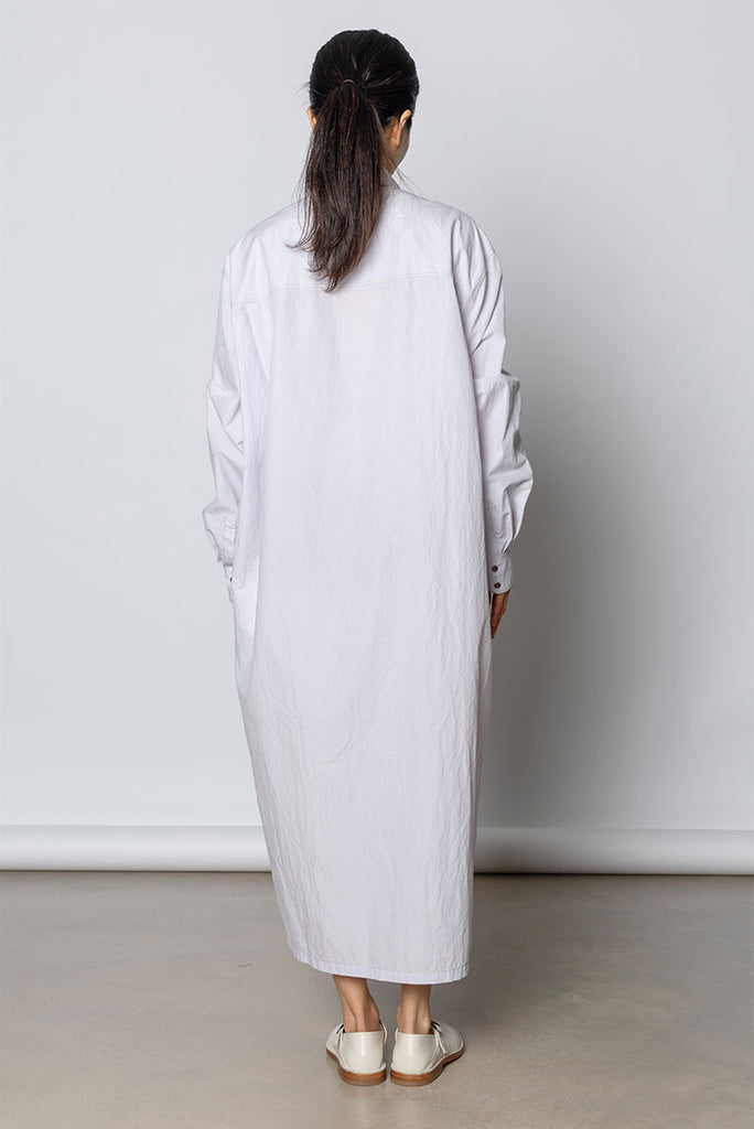 Asymmetrical Shirt Dress - Misty Lilac