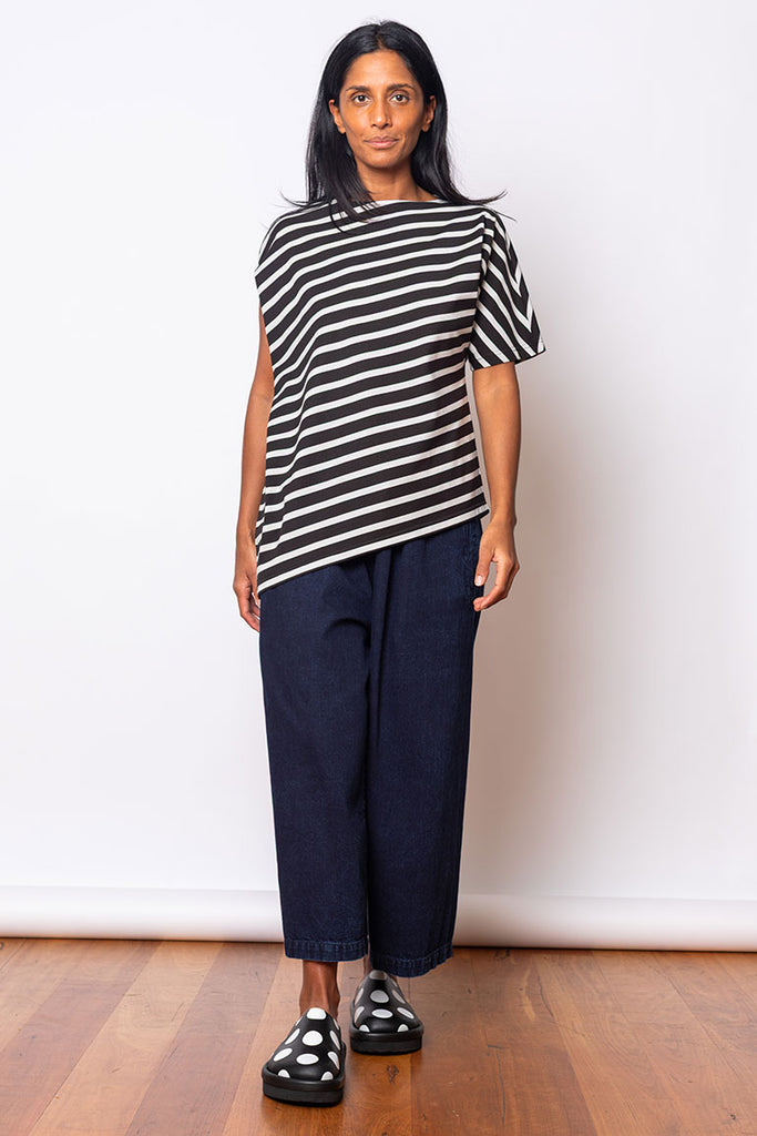 Asymmetrical Striped T-Shirt