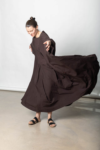 Aurelia Dress - Dark Brown