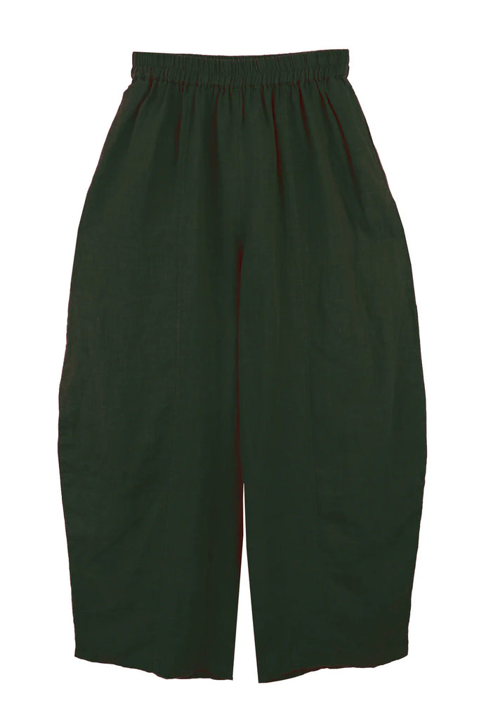 LF MARKEY Dark green wide-leg pants on a white background