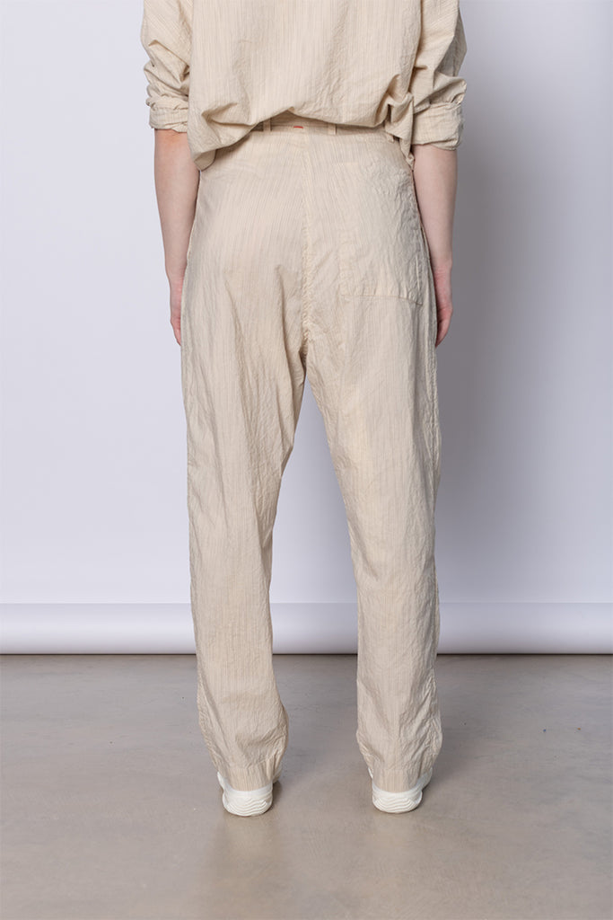 Basic Pant Wind Stripe - Natural