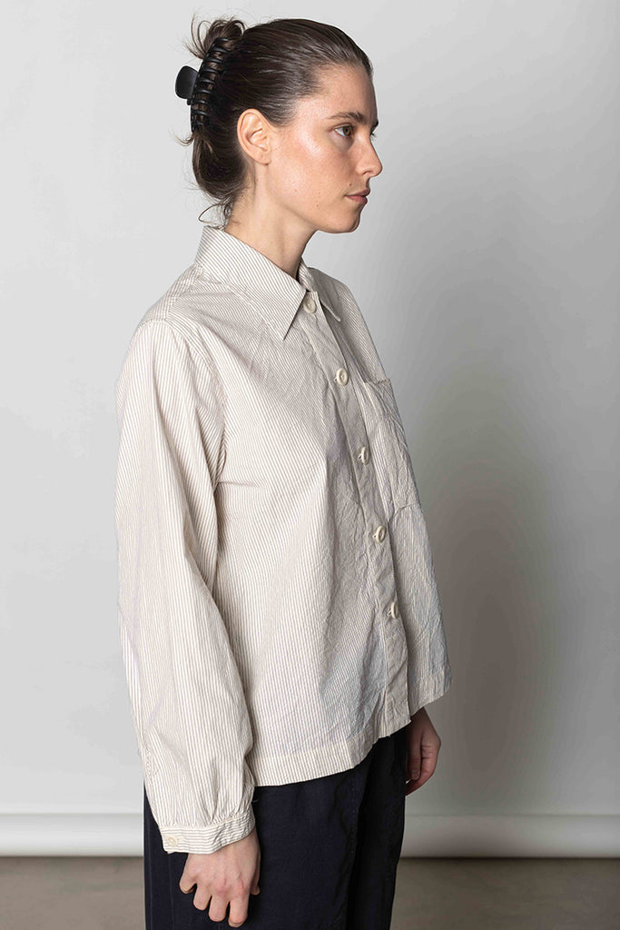 Baya Patch Pocket Stripe Shirt - Sunwashed/Blue