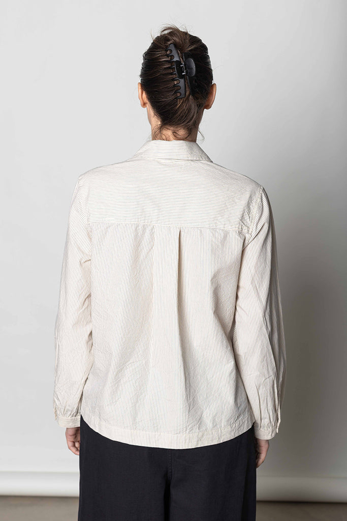 Baya Patch Pocket Stripe Shirt - Sunwashed/Blue