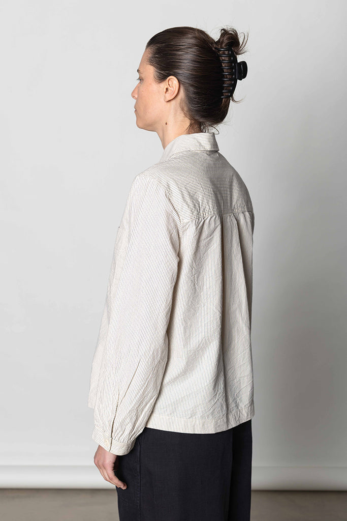 Baya Patch Pocket Stripe Shirt - Sunwashed/Blue