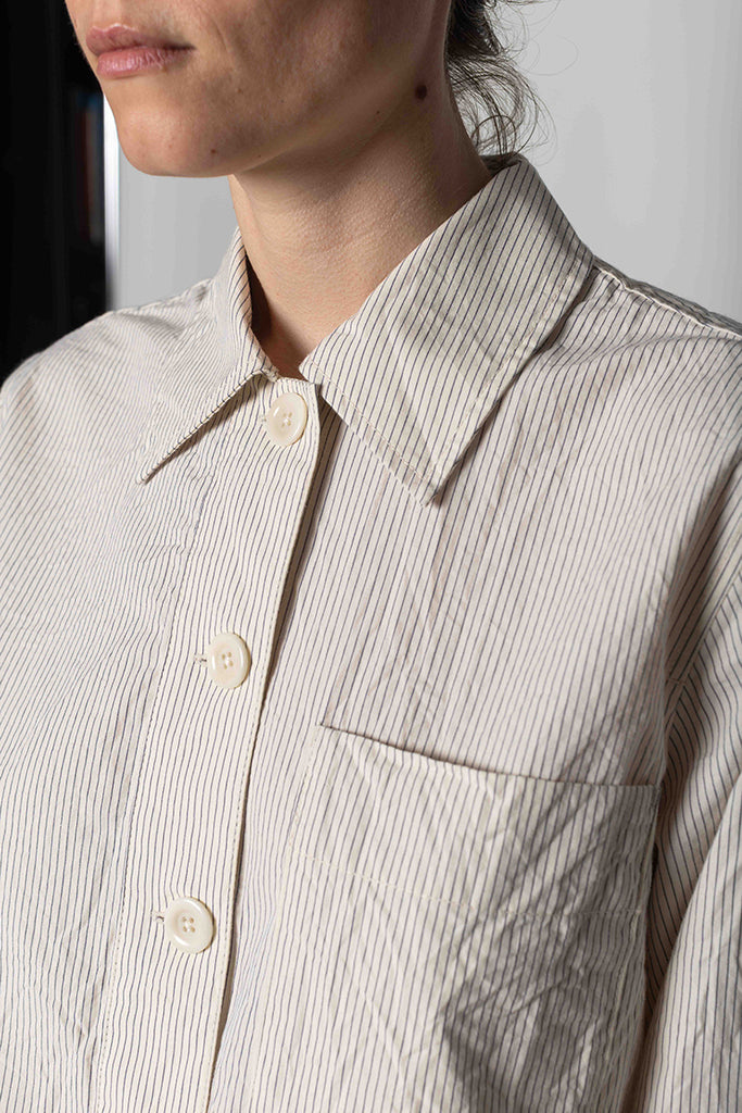 Baya Patch Pocket Stripe Shirt - Sunwashed/Blue