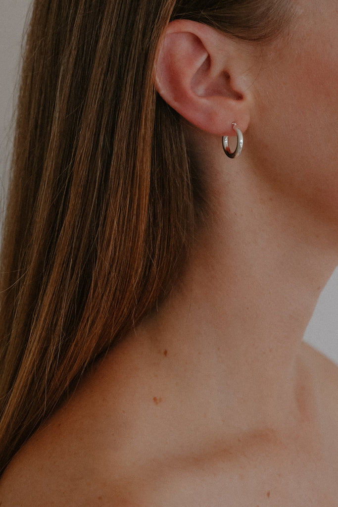 Bianca Hoops - Silver