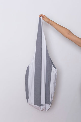 Bibi Bag Stripe - White/Grey