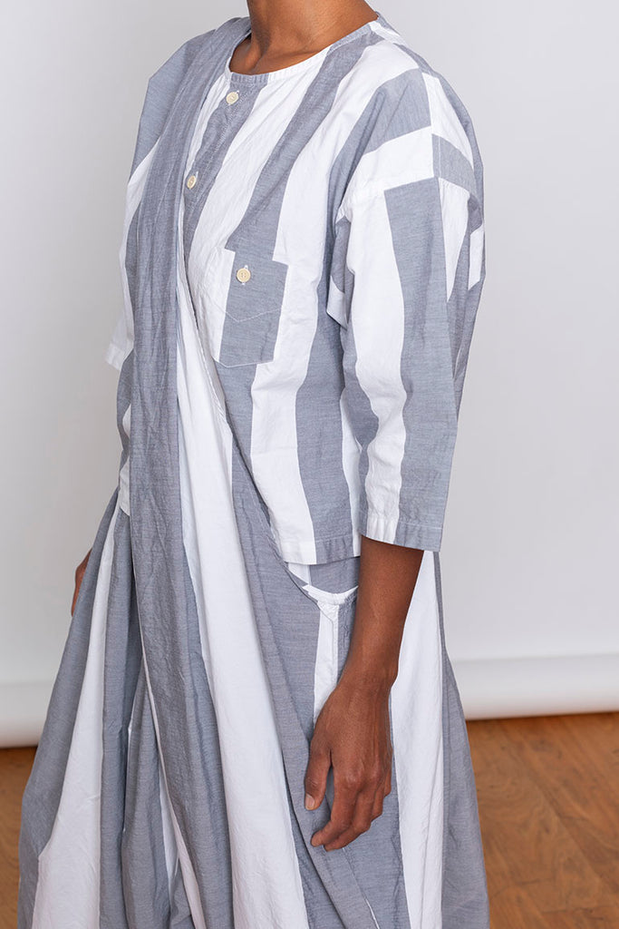 Bibi Bag Stripe - White/Grey