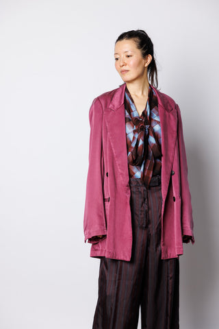 Blink Overdyed Blazer - Raspberry