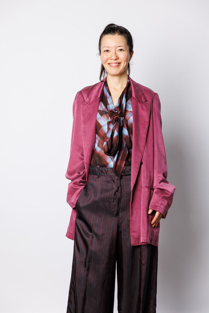 Blink Overdyed Blazer - Raspberry