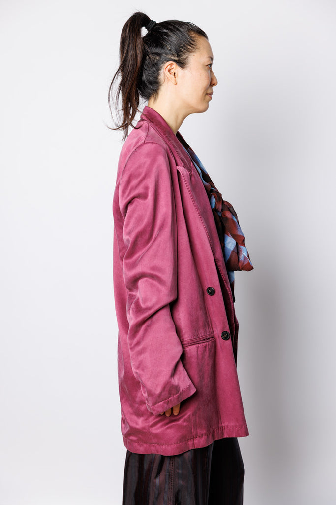 Blink Overdyed Blazer - Raspberry