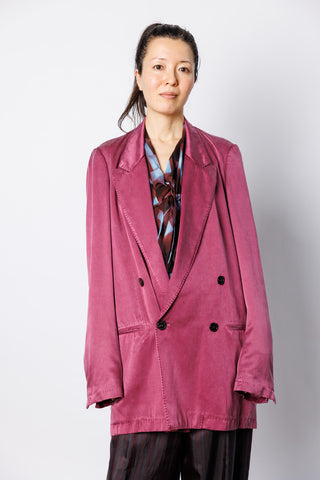Blink Overdyed Blazer - Raspberry