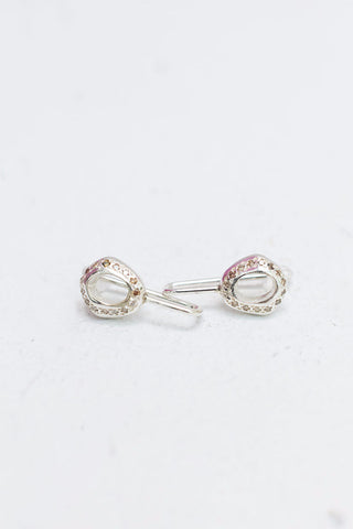 Bo Dix Earrings - Silver/Cognac