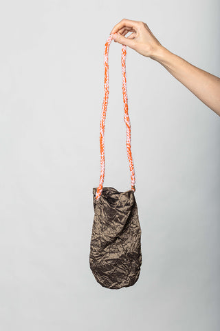 Borsa Bag Briciola Piccola Lavata - Bronze