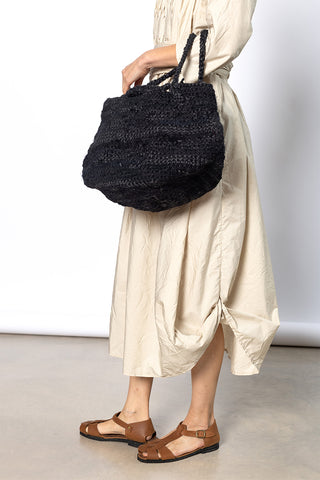 Borsa Crochet Bag Prugna - Black Mix
