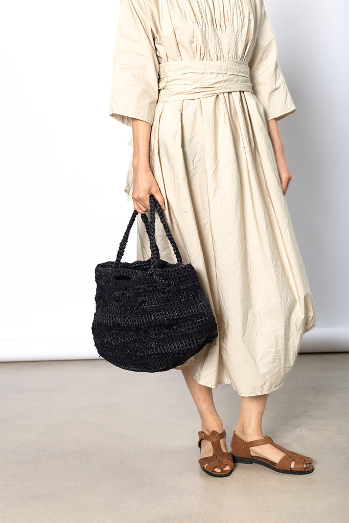 Borsa Crochet Bag Prugna - Black Mix