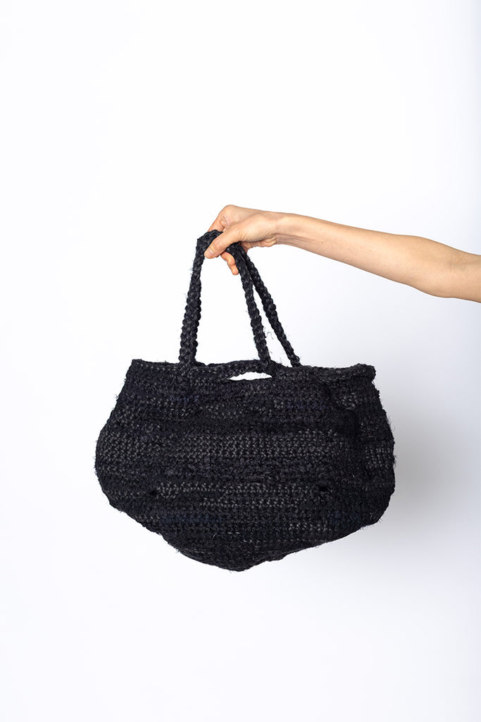 Borsa Crochet Bag Prugna - Black Mix
