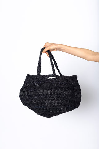 Borsa Crochet Bag Prugna - Black Mix