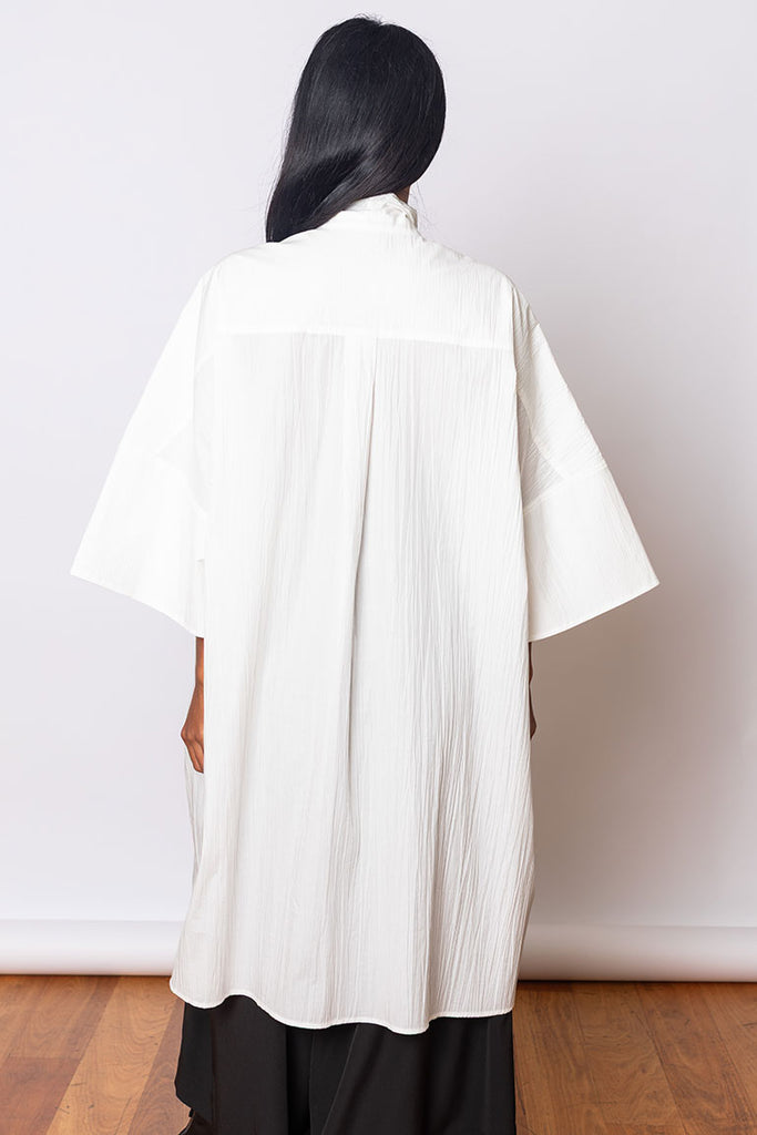 Bow Tie Big Shirt - Off White