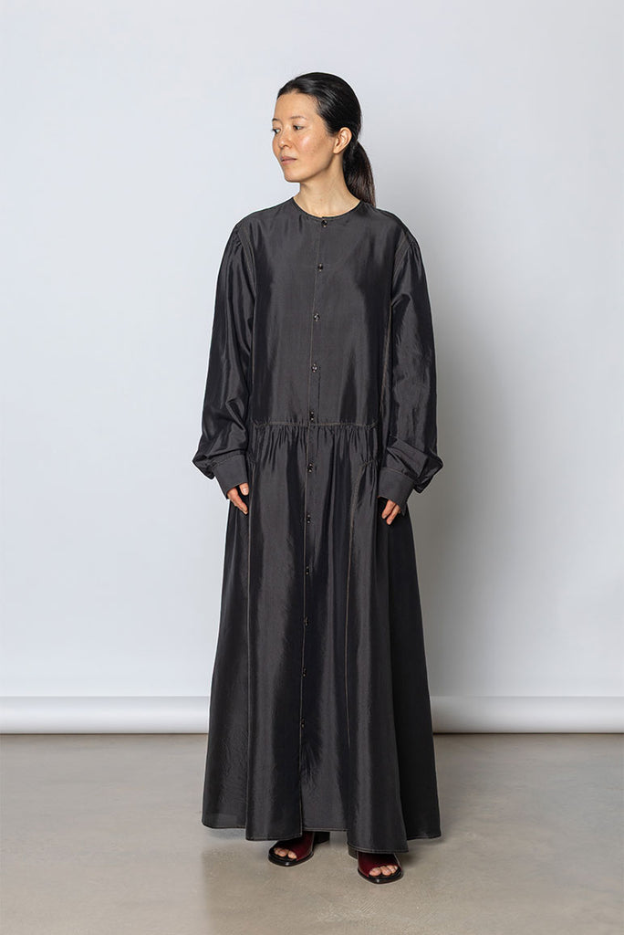 Buttoned Dress - Black