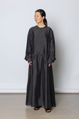 Buttoned Dress - Black