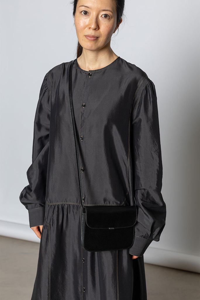 Buttoned Dress - Black