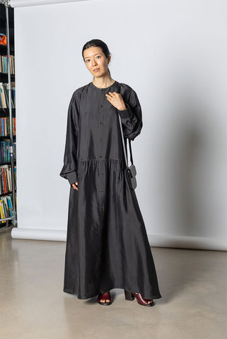 Buttoned Dress - Black