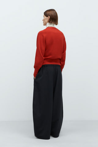 Merino Wool Sweater -  Red