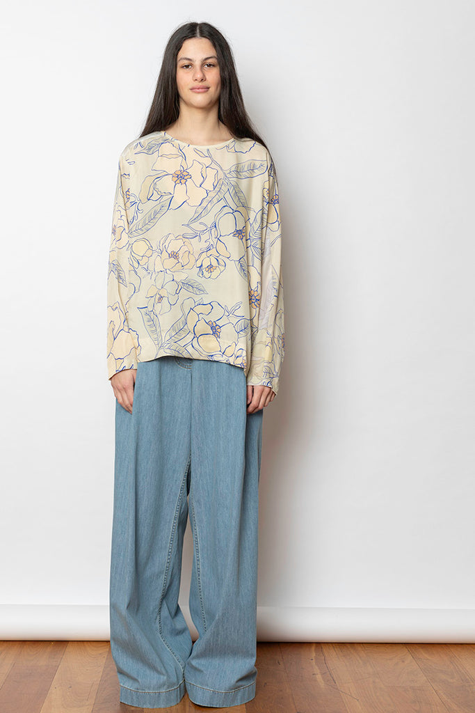 Caias Floral Blouse - Blue