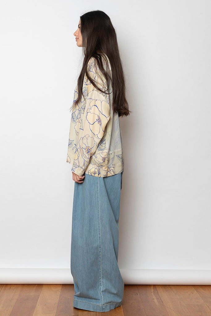 Caias Floral Blouse - Blue