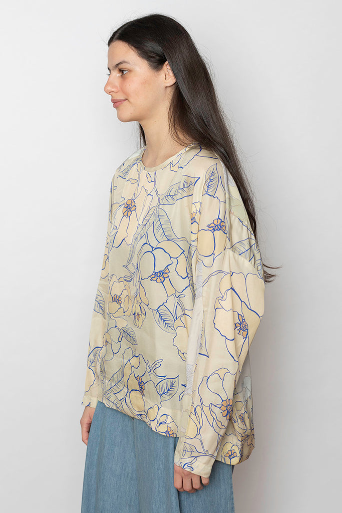 Caias Floral Blouse - Blue