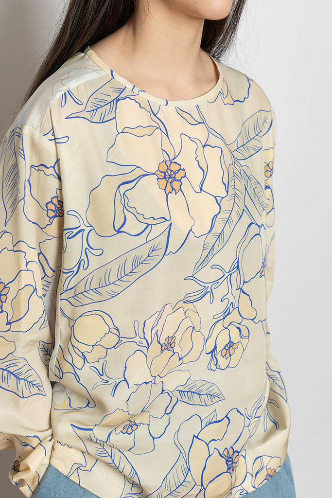 Caias Floral Blouse - Blue